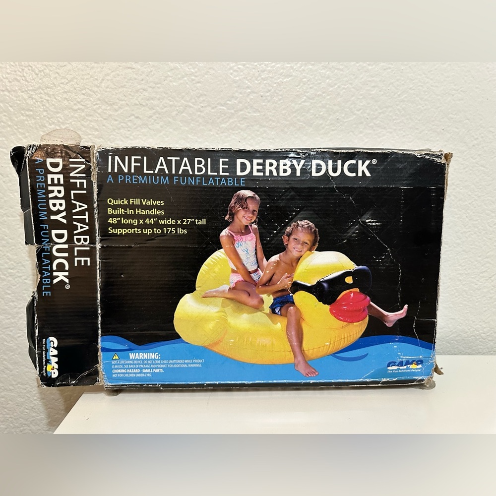 New Game Yellow Inflatable Derby duck Large Pool Beach Float